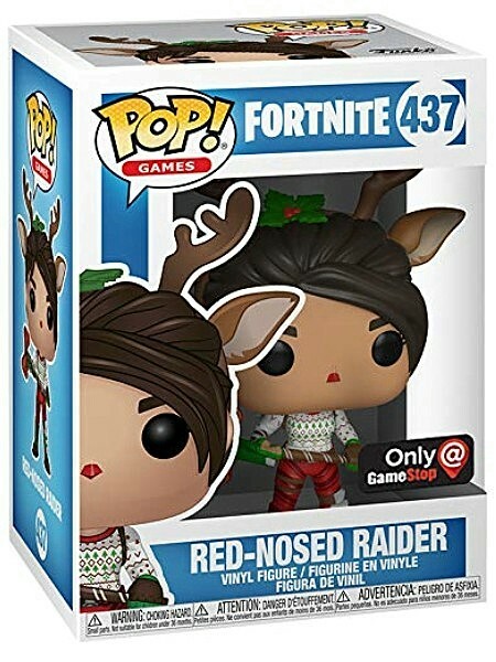 Funko POP #437 Games Fortnite Red Nosed Raider Exclusive Figure
