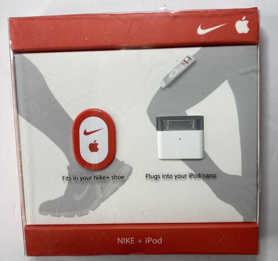 Vintage NIKE iPod Sport Shoe Kit Sensor Wireless Kit- Apple iPod Nano- NOS