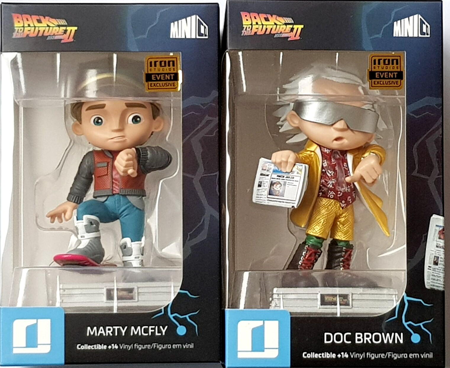 Back To The Future Marty McFly & Doc Brown Minico Event EXCLUSIVE Iron Studios
