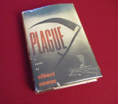 The Plague by Albert Camus (1957) Ninth Printing Hardcover Novel