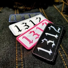 1312 ACAB 3.5" Iron On/Sew On Embroidered Patch. Punk, Metal, Anarchist Patch