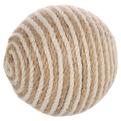 Flamingo Katzenspielzeug Ball Bandit Floris Beige 10 cm mit Rasselgeräusch