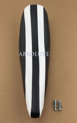 BLACK/WHITE STRIPE BANNAA SEAT VINTAGE SCHWINN STINGRAY KRATE BICYCLE SADDLE.