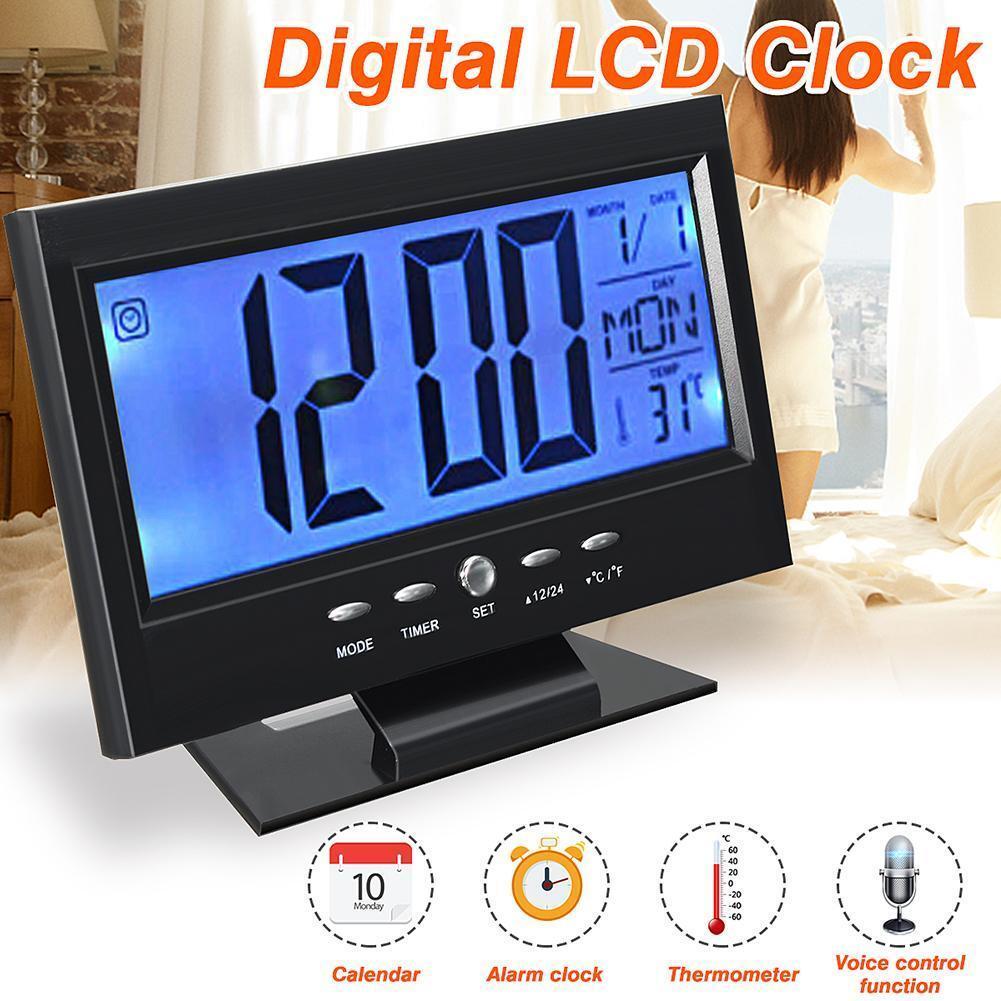Electronic LCD Temperature Humidity Meter Clock Thermometer Home Weather Station eBay