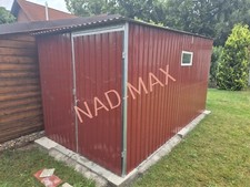 *Blechgarage 3x7Blechhütte nach Maß Lichtband Gartenhütte Gerätehaus AufbauLager