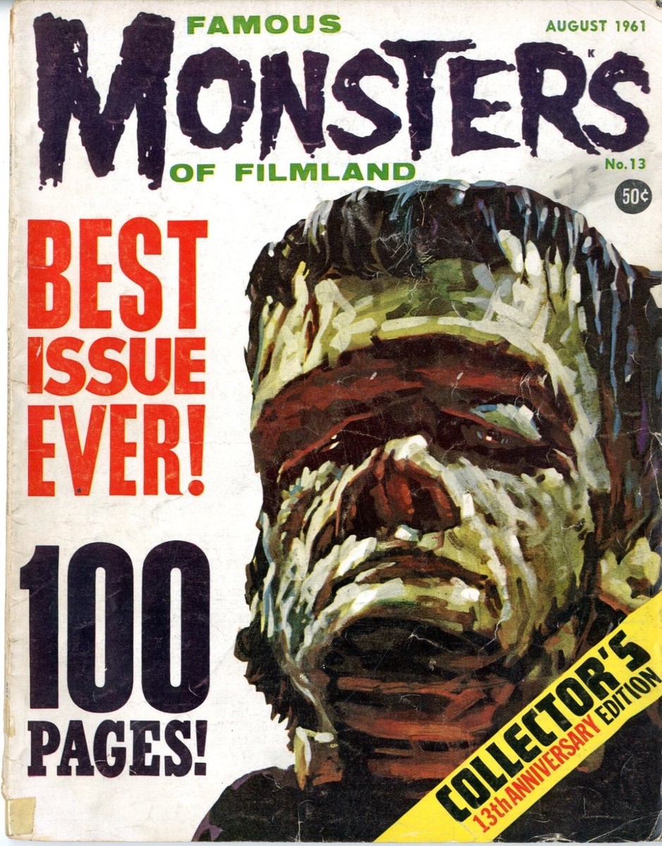 Famous Monsters of Filmland Magazine # 13 VERY GOOD Aug. 1961 | eBay