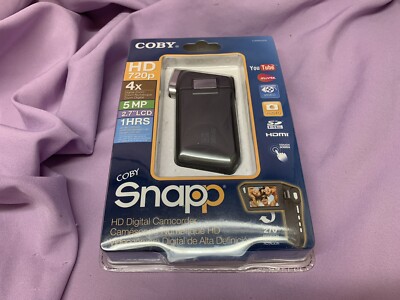 Coby CAM5005 720p HD Camcorder 4x Digital Zoom 5MP Swivel 2.7'' LCD HDMI , NEW
