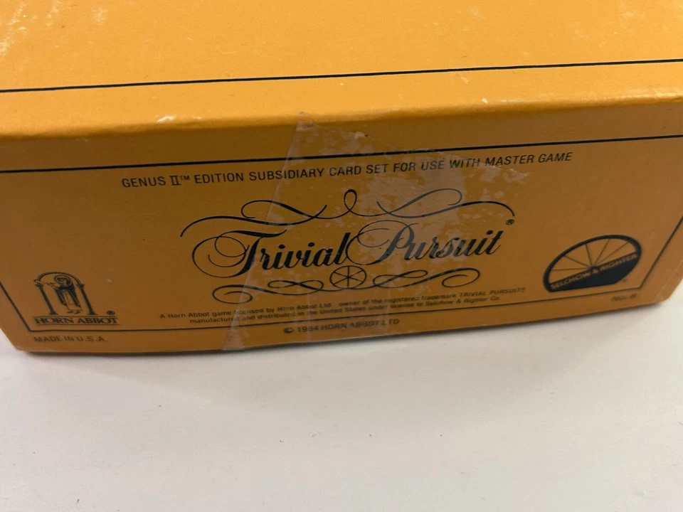 Trivial Pursuit Genus II Edition Subsidiary Card Set for Master Board Game - Image 2 of 4