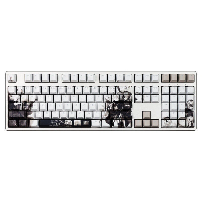 NieR:Automata Keycap PBT Translucent 108 Keys Set Cherry MX For Keyboards Gifts - Image 2 of 4