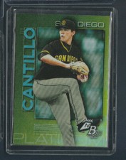 2020 Topps Bowman Platinum # TOP-59 Joey Cantillo Exclusive Wal-Mart Green