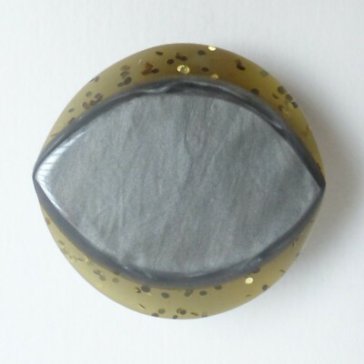 Alter Knopf - Bakelit Glitzer - 34 mm - AJ Glittered Bakelite Button