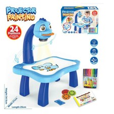 Kids Toy Painting Drawing Table Led Projector Music Toys Children Smart Learning