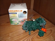 Sylvania 50 Christmas Micro-Mini Lights Set Multicolor - Green Wire - End to End