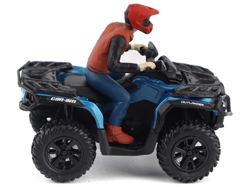 CAN-AM OUTLANDER XT 1000R ATV OXFORD BLUE W/DRIVER 1/32 BY BRP MODELS 60007 - Picture 2 of 6