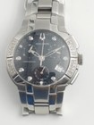 Bulova Accutron 26E06 Watch Swiss Chronograph Date Diamond Bezel (085057701)