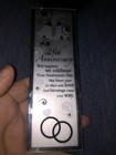 25th Anniversary - Inspirational Plaque with stand - beveled glass, New — photo 1