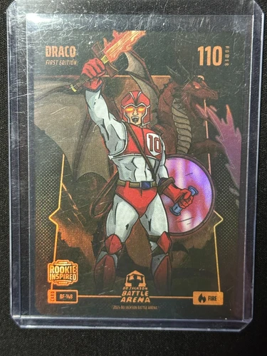 2024 Bo Jackson Battle Arena 1st Edition Draco Drake Maye Rookie Fire Battlefoil