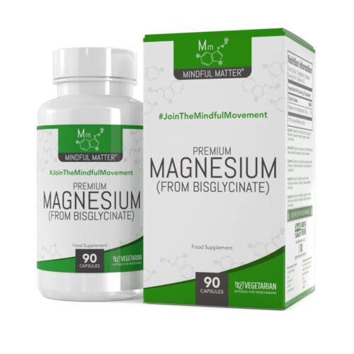 Glycinate de Magnésium Magnésium | 90 Gelules de 250mg | Haute teneur | Fabrique - Photo 1 sur 18