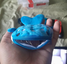 Cute Shark Design Big Mouth Coin Purse, Small Wallet, Plush Bag