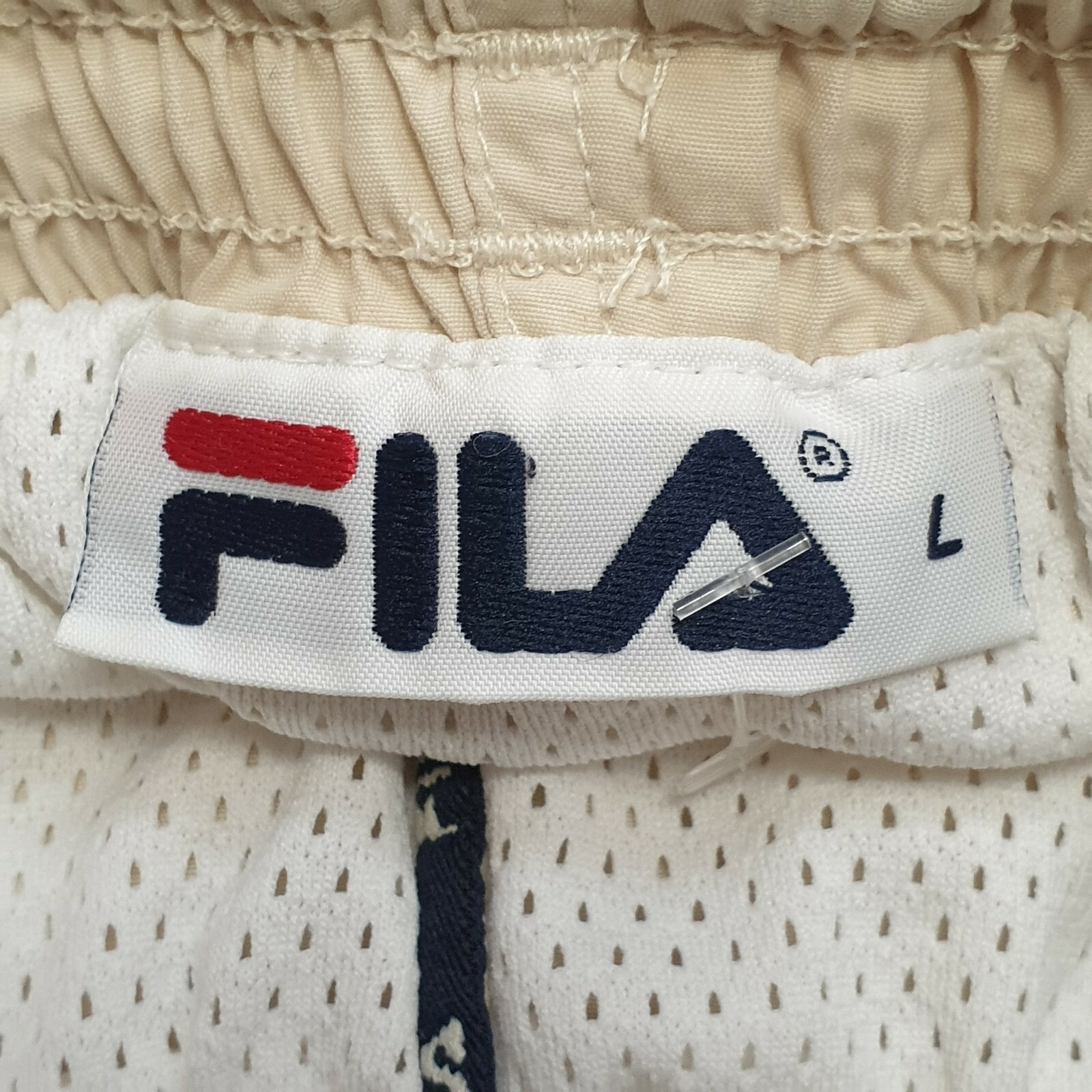 A63 PANTALONCINO SPORTIVO UOMO FILA BEIGE FODERATO CON COULISSE UK L W34