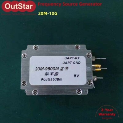 Wideband Frequency Source Generator 20M-10G Signal Source w/ Built-in Clock #sz
