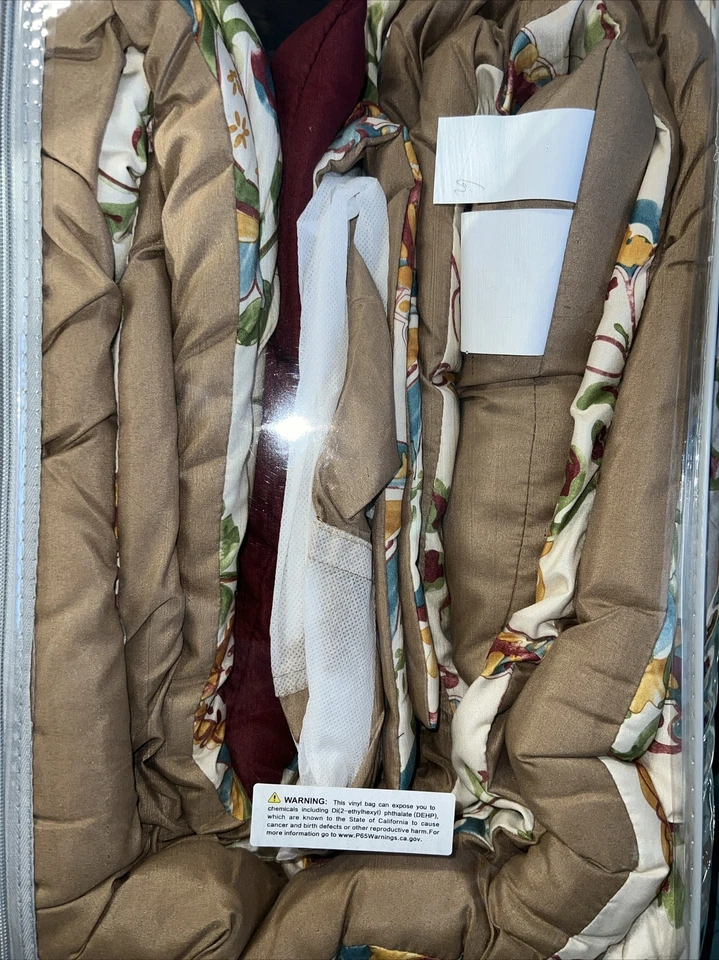 Autumn Paisley 7-Piece Comforter Set, Multi-Color, Queen, NWT - Image 3 of 4