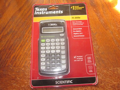NEW NIP Texas Instruments Ti-30xa Grey Scientific Calculator Never Used!