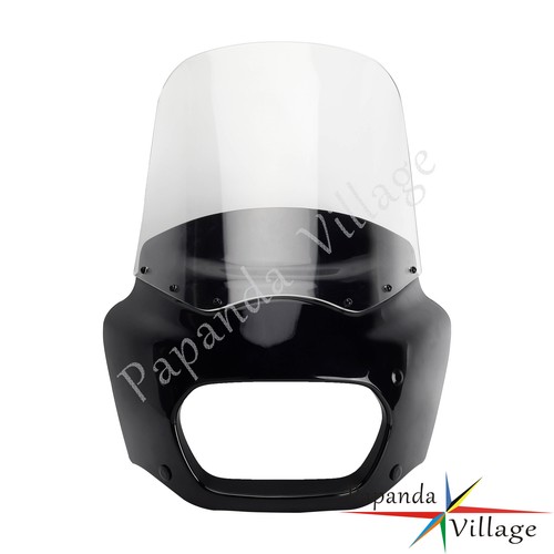 Headlight Fairing & 15'' Clear Windshield Kits For Harley Softail Fat Bob FXFB - Bild 6 von 11
