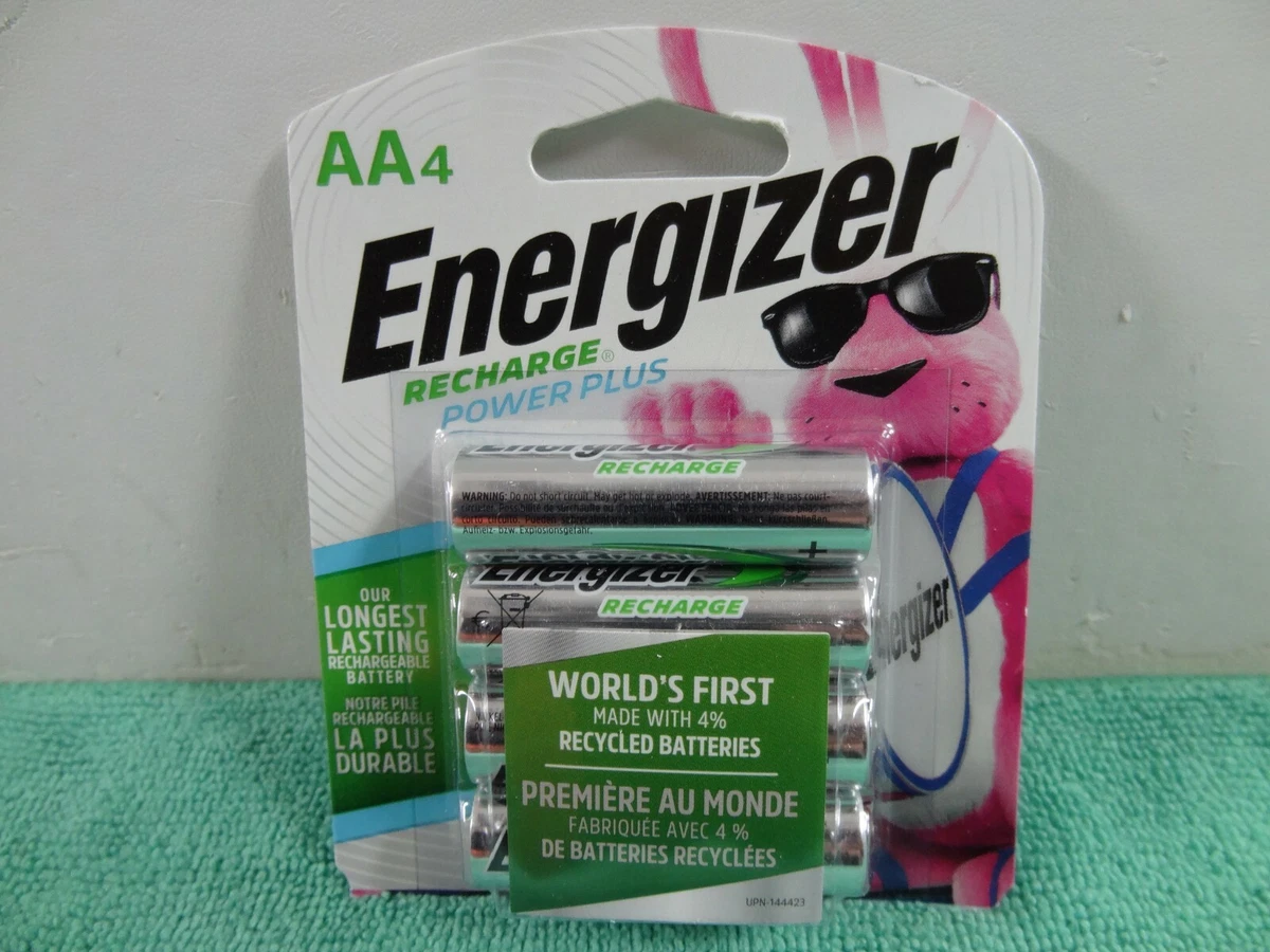 Energizer ENRAA2000P4 - Pacco Da 4 Batterie Ricaricabili Stilo AA Ni-MH 2000mAh - Senza Effetto Memoria - 4