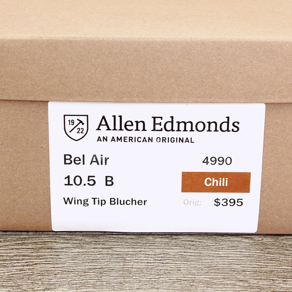 Allen Edmonds BEL AIR 10.5 B Narrow Chili * with new Cedar  display picture 2