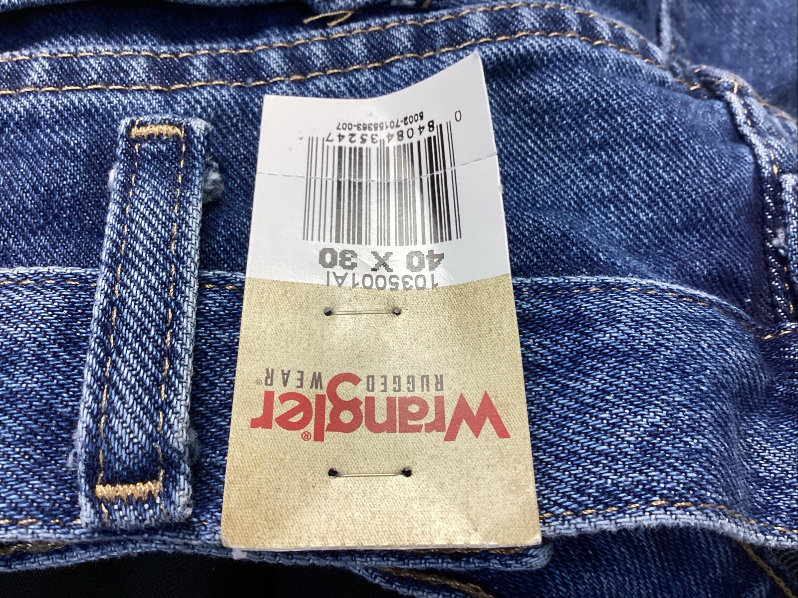 Wrangler Regular Wear  Fit Blue Jeans Men's 40 X 30 Fit Over Boots Cotton New thumbnail 16