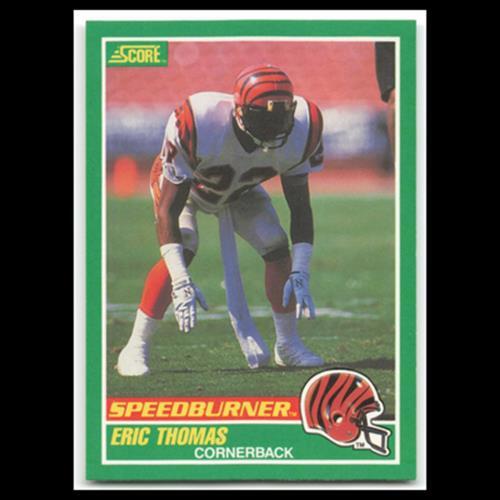 Eric Thomas #316A 1989 Score Cincinnati Bengals Football Card NFL NM