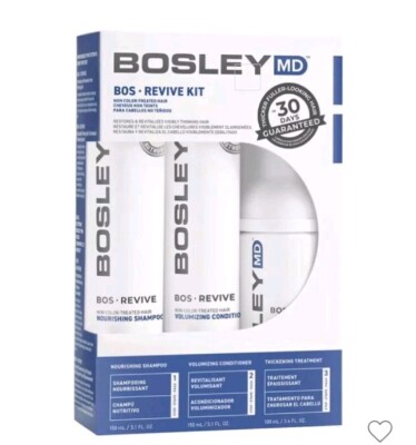 Bosley MD BOS Revive Starter Pack for Visibly Thinning Non Color-Treated Hair