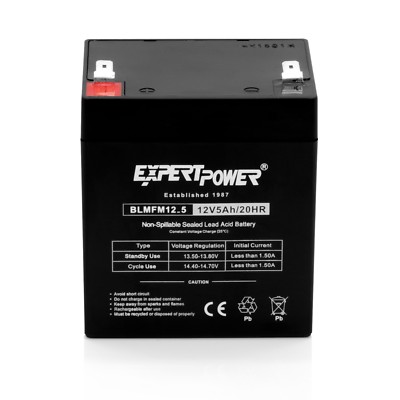 ExpertPower 12V 5AH SLA Battery Replacement for Leoch DJW12-4.5