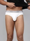 Levi's Men's Pure Cotton Solid Brief Low Rise Outer Elastic Waistband Innerwear