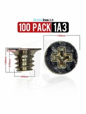 Replacement Screw Box 2.0 Refill  1A3  100 Pack 