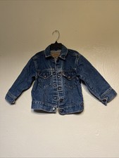 Vintage Little Levis Orange Tab Made in USA Baby Toddler Denim Jacket Sz 5