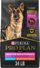 Purina Pro Plan Sensitive Skin and Stomach Dog Food Large Breed Salmon and Rice