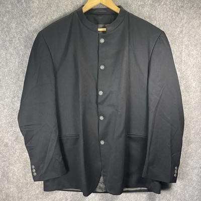 Willson Blazer Herren 44 schwarz Kimono Kragen Profi Alternative Anzugjacke