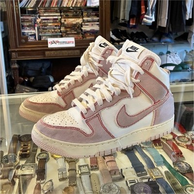 Nike Dunk 1985 High ''Barely Rose'' White/Pink Denim Lace-Up High Top DQ8799-100
