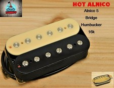 G.M. Hot Alnico 5 Zebra Humbucker Bridge 52mm 4-wire