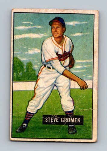 Steve Gromek #115 1951 Bowman card