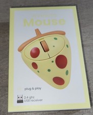 Vivitar Pizza Slice Wireless Mouse For Kids Plug  Play 2.4 Ghz USB NEW in Box