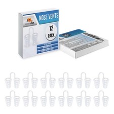 Nose Vent Sinus Relief Pack of 12 XL Size Hard Silicone Vents - a Simple Solut