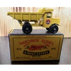 Matchbox Series Moko Lesney Diecast No. 6 Dump Truck Yellow with Box