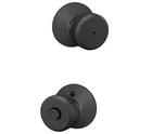 (6 pairs ) Schlage F40 BWE 622 Bowery Door Knob, Privacy Lock, Matte Black