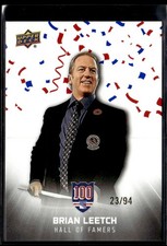 2025-26 UD New York Rangers Centennial Cup Celebration /94 Brian Leetch #123