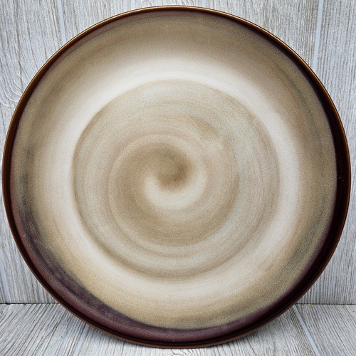 Sango Nova Brown 4933 Chop Plate 12" Platter Swirl Stoneware Modern China