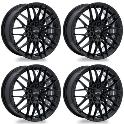 Set of 4 16in Black Wheel Rims for 2002+ Eagle, RTX7778 16x7 5x114.3 ET40 5bolts