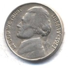 1961 P JEFFERSON NICKEL SCARCE RARE US AMERICAN OLD AUCTION  5 CENT COIN #487